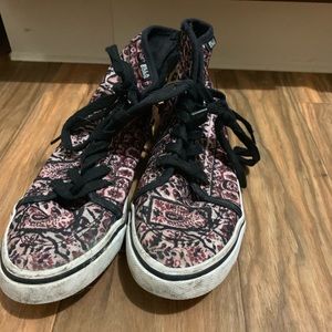 Multicolor/ print Billabong high tops with zipper
